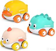 🚗 animal car toys for 1 2 3 year old boys – 3 pack wind up car toys and bath toys – perfect 1 year old boy gifts – engaging toddler toys for ages 1-2 – ideal baby toys 12-18 months – memorable birthday gifts for boys and girls logo