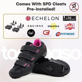 img 3 attached to Bundle Of Tommaso Pista Women'S Indoor Cycling Shoes - Ready-To-Ride All-Purpose Cleats For Enhanced Comfort And Breathability - Compatible With Look Delta And SPD - Boost Your Spin Workout