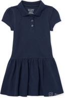 👗 the children's place short sleeve piqué polo dress for baby girls and toddlers logo