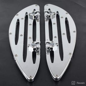 img 2 attached to 🏍️ Premium Motorcycle Floorboards for Harley Sportster, Touring, Softail - Passenger & Driver Footboard Set (2 Pairs)