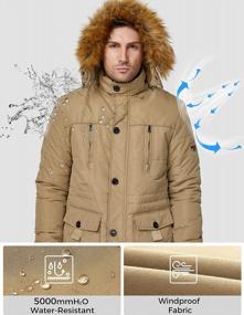 img 1 attached to WenVen Men'S Winter Parka Coat: Stay Warm With Removable Faux Fur Hood
