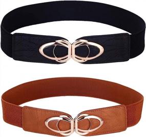 img 4 attached to Beltox Womens Elastic Stretch Fashion Women's Accessories in Belts