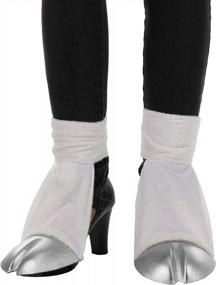 img 4 attached to Silver Unicorn Back Hooves Costume Accessory Shoe Covers