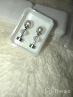 img 1 attached to LUXU KissKids 316L Silver Stainless Steel Pearl Stud Earrings for Girls and Teens review by Joan Hurley