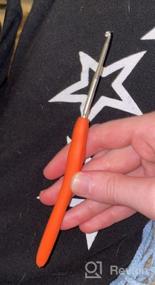 img 8 attached to Крючок 4 мм с эргономичной ручкой для артритных рук - Удлиненные спицы для начинающих и вязание крючком из пряжи