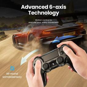 img 3 attached to P4 Wireless Controller Enhanced With 1000MAh Battery, Dual Vibration, 6-Axis Motion, Headphone Jack - Compatible With P4/Slim/Pro/PC For Optimal Gaming Experience