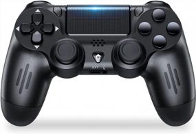 img 4 attached to P4 Wireless Controller Enhanced With 1000MAh Battery, Dual Vibration, 6-Axis Motion, Headphone Jack - Compatible With P4/Slim/Pro/PC For Optimal Gaming Experience
