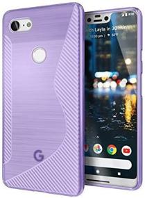 img 1 attached to Purple Cimo Slim Wave TPU Case For Google Pixel 3 XL (2018) - Premium Flexible Protection.