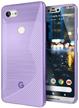 purple cimo slim wave tpu case for google pixel 3 xl (2018) - premium flexible protection. logo