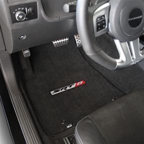 img 3 attached to 🚗 2011-2014 Dodge Challenger Front Floor Mats: Ebony Black, SRT-8 Logo in Red & Silver