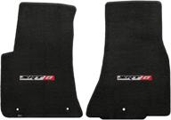 🚗 2011-2014 dodge challenger front floor mats: ebony black, srt-8 logo in red & silver logo