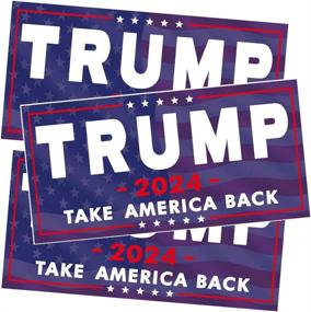 img 4 attached to SBB 3 Pack Trump 2024 Sticker, 8x4 Trump Letters Car Decal, President Donald Trump Take America Back Bumper Sticker Fadeproof Vinyl for Car, Truck, Window, Laptop