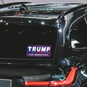 img 1 attached to SBB 3 Pack Trump 2024 Sticker, 8x4 Trump Letters Car Decal, President Donald Trump Take America Back Bumper Sticker Fadeproof Vinyl for Car, Truck, Window, Laptop