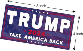 img 3 attached to SBB 3 Pack Trump 2024 Sticker, 8x4 Trump Letters Car Decal, President Donald Trump Take America Back Bumper Sticker Fadeproof Vinyl for Car, Truck, Window, Laptop