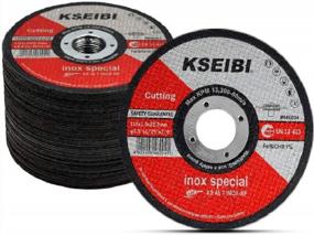 img 3 attached to KSEIBI 60 Pack 646004-686012 Angle Grinder Kit With 50 Cut Off Wheels And 10 Aluminum Oxide Flap Discs, 4-1/2 Inch
