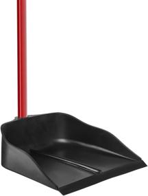img 3 attached to 🧹 40” Long Handled Dustpan with Handle by Ravmag - Solid Natural Rubber Construction - Stand Up Design - Compatible with Any Broom/Hand Brush - Top Dustpans for Home, Lobby, and Shop