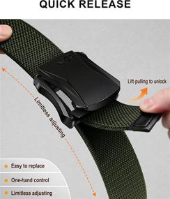 img 2 attached to Kemisant Military Tactical Stretchable Upgrated Men's Accessories ~ Belts