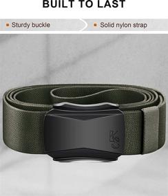 img 3 attached to Kemisant Military Tactical Stretchable Upgrated Men's Accessories ~ Belts