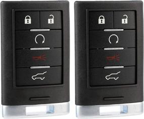 img 4 attached to 🔑 KeylessOption Smart Key Fob for 2010-2015 Cadillac SRX (Pack of 2) - DIY Programming Guide Included (NBG009768T FCC ID)