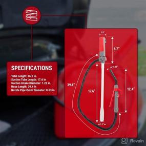 img 3 attached to TERA PUMP A-TREP01-001 TREP01 Multi-Purpose Battery Powered Fuel Transfer Pump - Fast 2.5 GPM Flow Rate, With 2D Battery