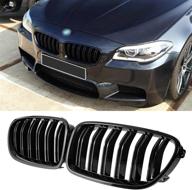 dekewei f10 grille, front kidney grille grill - compatible with 2010-2017 5 series f10 f11 m5 (gloss black double slat grills, set of 2) логотип