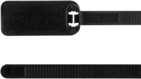 img 3 attached to Efficient Cable Organization: Write-On 3 Inch Long Cable Ties, Pack of 100
