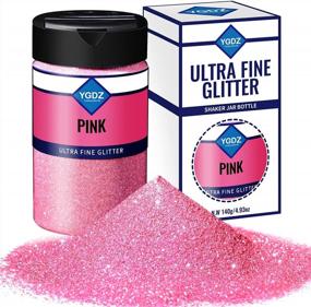 img 4 attached to Pink Glitter Powder For Tumblers Resin Crafts, Cosmetic Nail Face Body Painting Hair - YGDZ 140G 4.93OZ