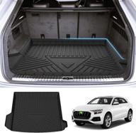 🚗 custom fit cartist cargo liner for audi q8/rs q8 2019-2022 trunk floor mat - anti-slip, odorless, high side, 3d, all models logo