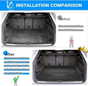 img 1 attached to 🚗 Custom Fit Cartist Cargo Liner for Audi Q8/RS Q8 2019-2022 Trunk Floor Mat - Anti-Slip, Odorless, High Side, 3D, All Models