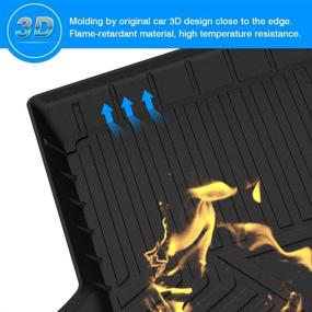 img 2 attached to 🚗 Custom Fit Cartist Cargo Liner for Audi Q8/RS Q8 2019-2022 Trunk Floor Mat - Anti-Slip, Odorless, High Side, 3D, All Models