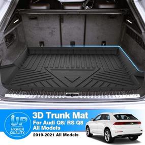 img 3 attached to 🚗 Custom Fit Cartist Cargo Liner for Audi Q8/RS Q8 2019-2022 Trunk Floor Mat - Anti-Slip, Odorless, High Side, 3D, All Models