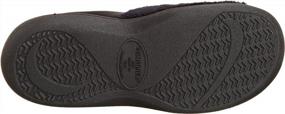 img 1 attached to Isotoner Womens Microterry Clog Slippers, Black, 8.5-9 US