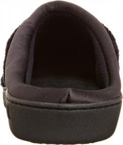 img 2 attached to Isotoner Womens Microterry Clog Slippers, Black, 8.5-9 US