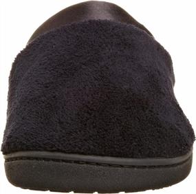 img 3 attached to Isotoner Womens Microterry Clog Slippers, Black, 8.5-9 US