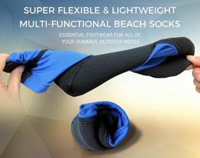 img 2 attached to Protect Your Feet From Hot Sand & Sunburn With Tilos Sport Skin Socks For Adults And Kids!