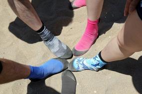 img 3 attached to Protect Your Feet From Hot Sand & Sunburn With Tilos Sport Skin Socks For Adults And Kids!