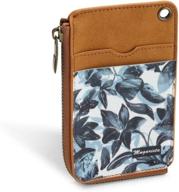 mngarista тонкий минималистичный кошелек: эластичный держатель для карт с 3 прорезями для кредитных карт и боковым карманом на молнии для мужчин и женщин логотип