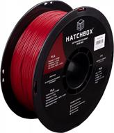 hatchbox 1.75mm iron red pla 3d filament - 1 kg spool with highly accurate dimensions of +/- 0.03 mm, ideal for 3d printing логотип