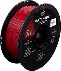 img 4 attached to HATCHBOX 1.75Mm Iron Red PLA 3D Filament - 1 KG Spool With Highly Accurate Dimensions Of +/- 0.03 Mm, Ideal For 3D Printing