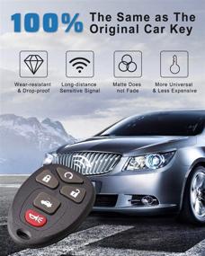 img 1 attached to 🔑 CAUORMOTE Keyless Entry Remote Car Key Fob for Chevy Cobalt Malibu/Buick Lacrosse/Saturn Aura Sky/Pontiac G5 G6 Grand Prix - KOBGT04A/22733524