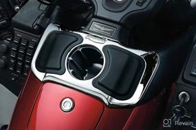 img 4 attached to 🏍️ Chrome Inner Fairing Glove Box Storage Cubby with Drink/Cup Holder for 2012-17 Honda Gold Wing GL1800, F6B Motorcycles - Kuryakyn 1669 Motorcycle Accent Accessory