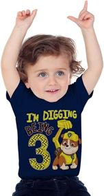 img 3 attached to Tstars Digging Birthday Official Toddler Boys' Clothing - Tops, Tees & Shirts