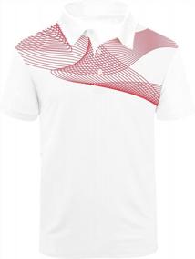 img 4 attached to Men'S Athletic Short Sleeve Golf Polo Shirts For Tennis And ZITY T-Shirt