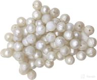 📿 premium 100pcs 9mm silicone round loose beads: pearl beads for diy mom necklaces, chewing beads and stylish accessory logo