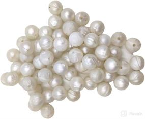 img 4 attached to 📿 Premium 100pcs 9mm Silicone Round Loose Beads: Pearl Beads for DIY Mom Necklaces, Chewing Beads and Stylish Accessory