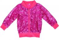 kids sequin zipper jacket: perfect for toddler birthday & christmas clothes логотип