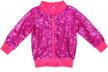 kids sequin zipper jacket: perfect for toddler birthday & christmas clothes logo