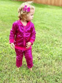 img 3 attached to Kids Sequin Zipper Jacket: Perfect For Toddler Birthday & Christmas Clothes