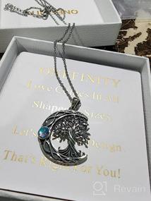 img 7 attached to Потрясающее ожерелье с подвеской в ​​виде кельтского узла с раковиной из морского ушка из серебра 925 пробы - идеально подходит для женщин