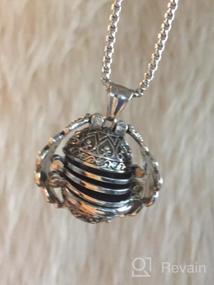 img 6 attached to 5 Pics Photo Necklace: Love Heart Locket Pendant with Wing Design – Expandable Ball Locket Necklace